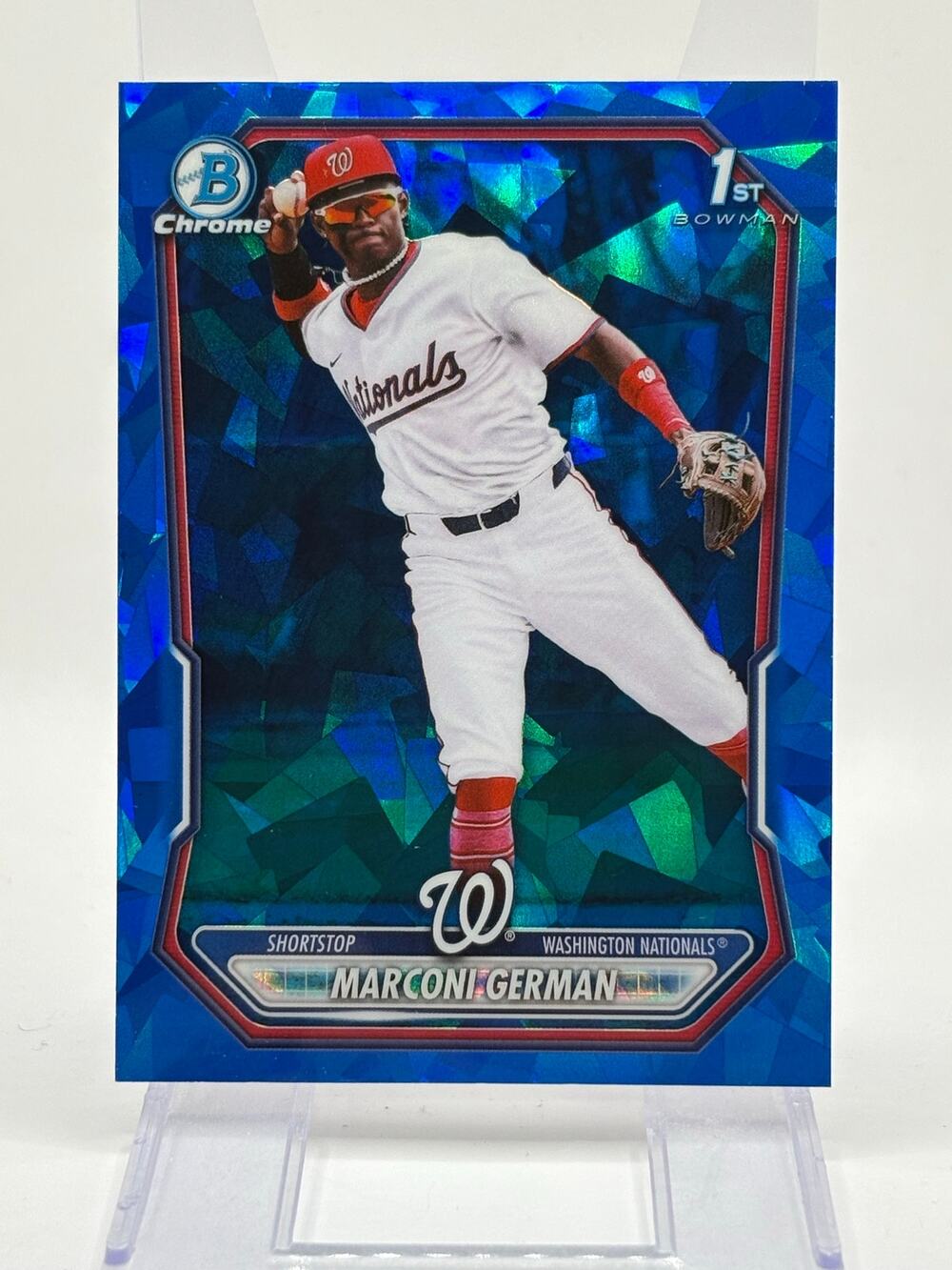 2026 Bowman Sapphire Chrome Marconi German 1st Bowman Washington Nationals